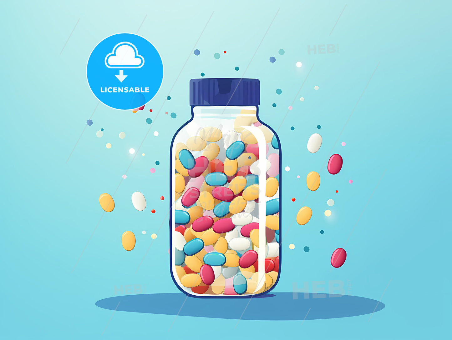 A Jar Of Colorful Candies