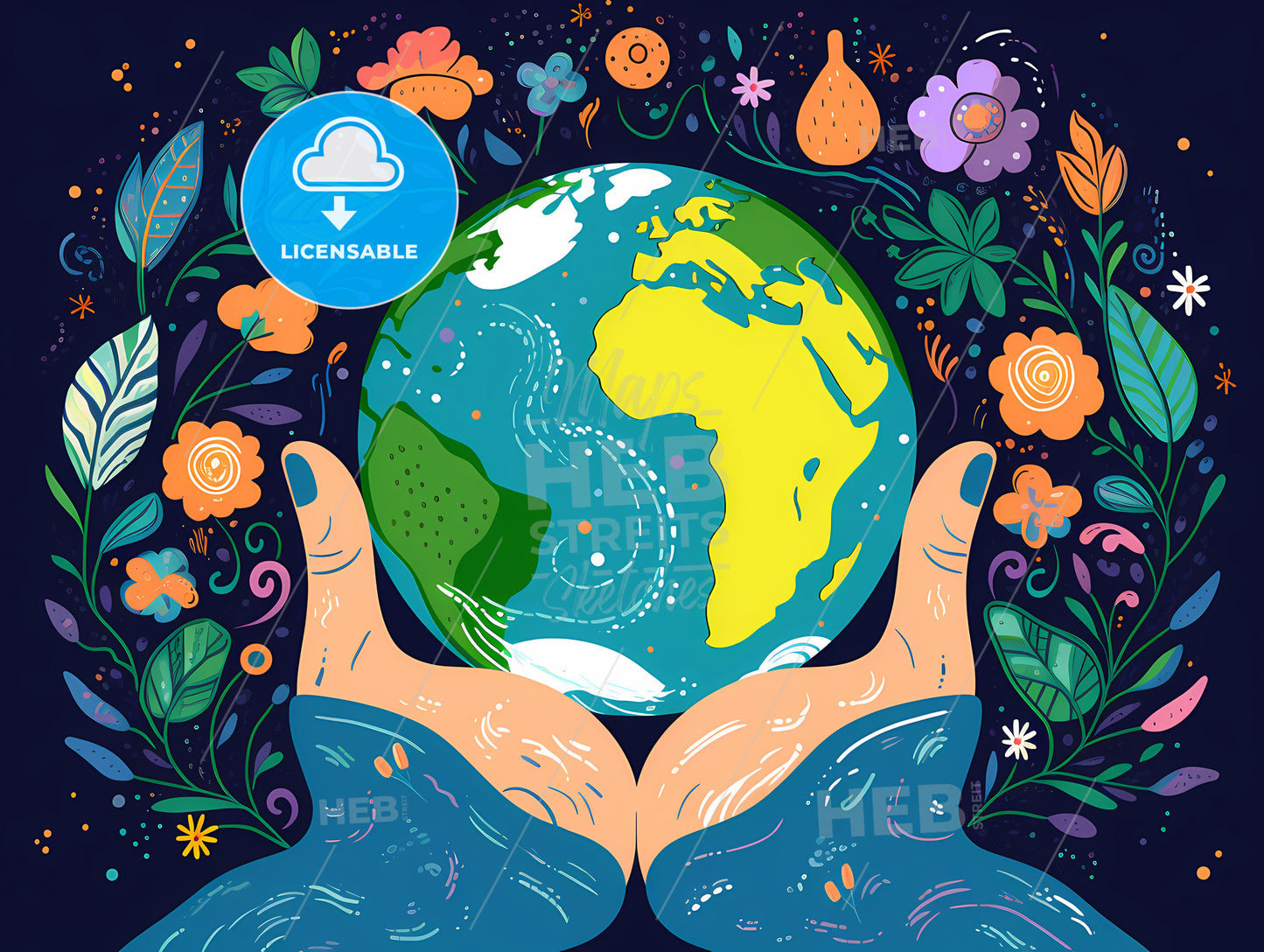 A Hands Holding A Planet