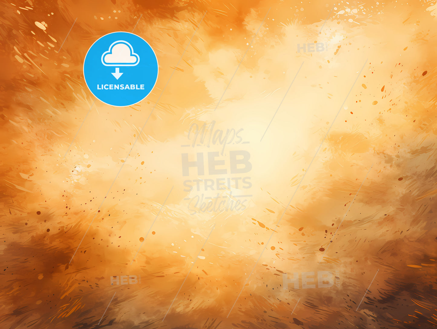A Yellow And Orange Explosion