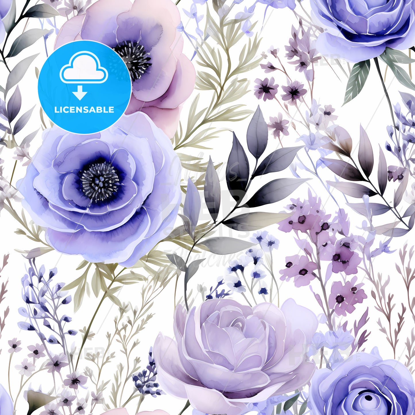 A Floral Pattern Of Flowers