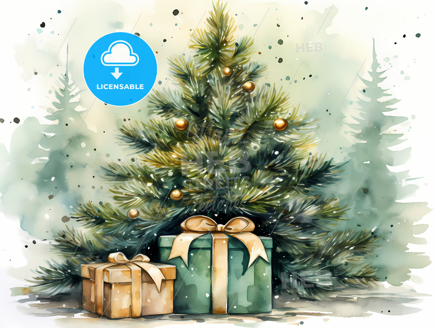 A Christmas Tree With Presents