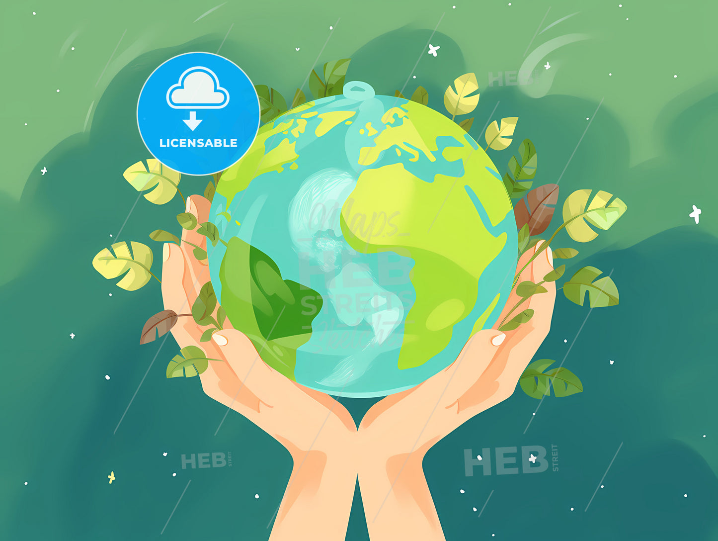 A Hands Holding A Planet