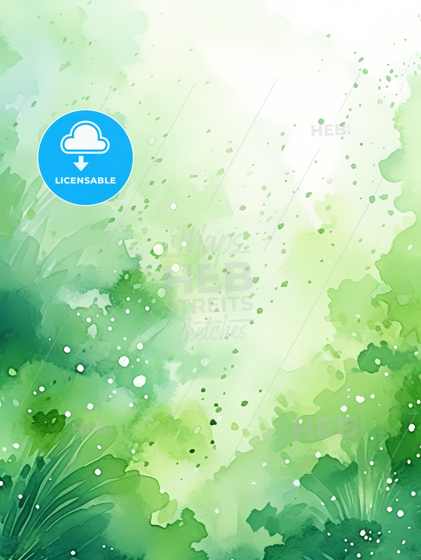 A Green And White Background