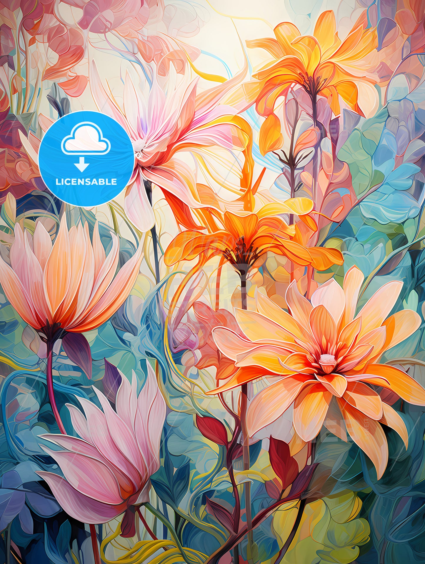 A Painting Of Flowers