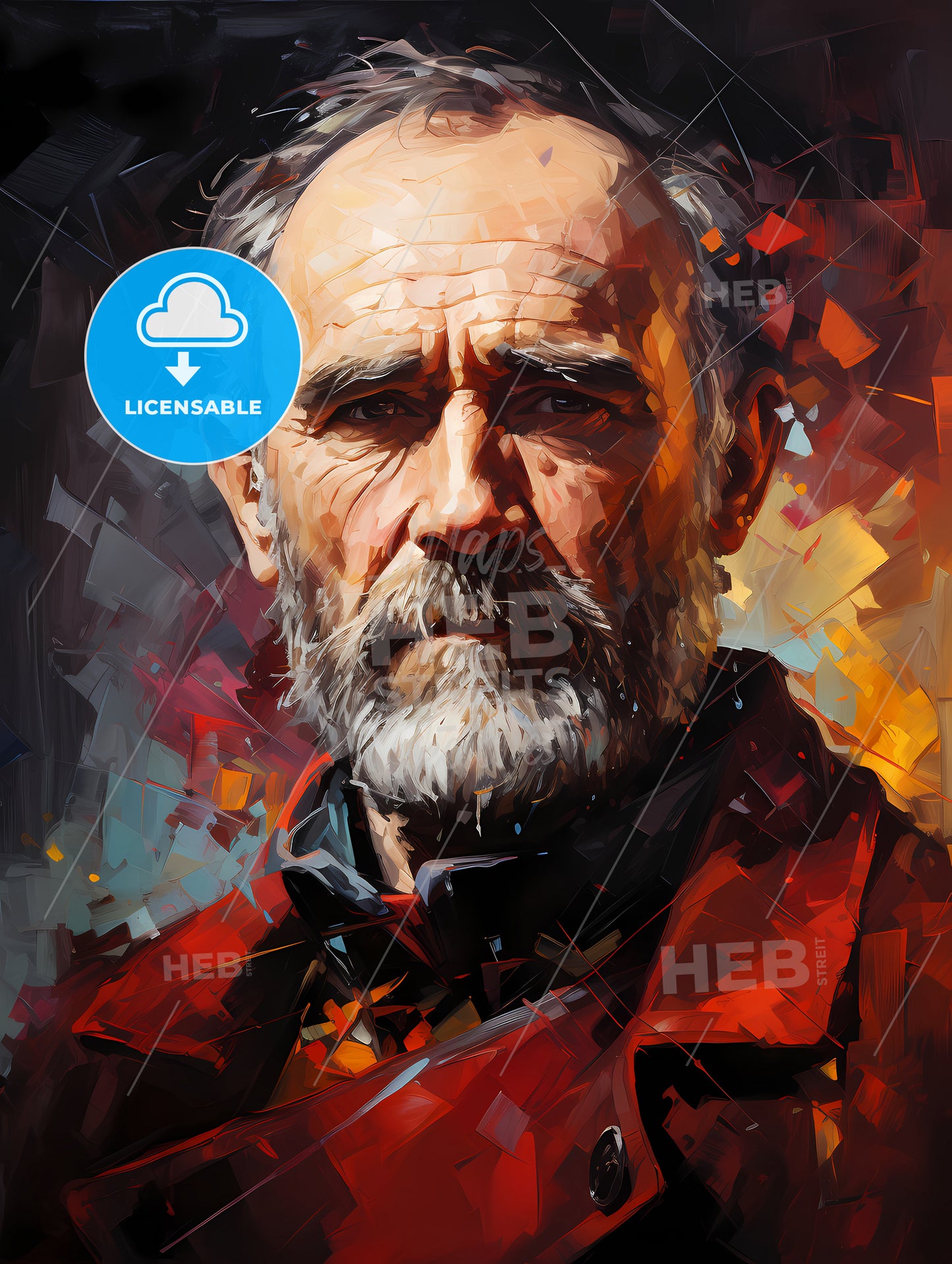 Giuseppe Garibaldi - A Painting Of A Man With A Beard