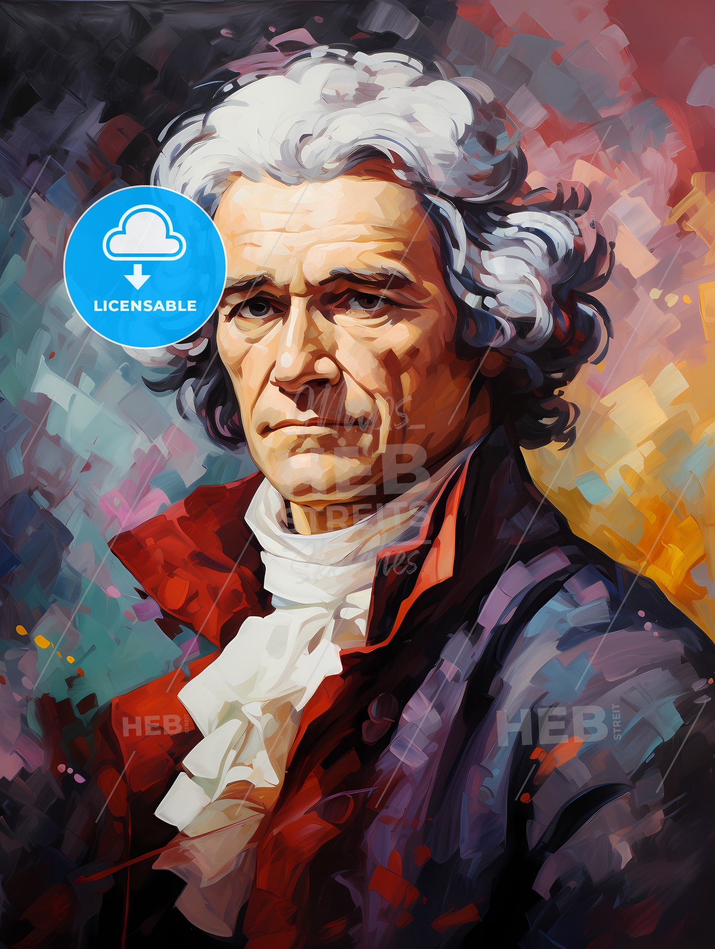 Jean-Jacques Rousseau - A Painting Of A Man With White Hair