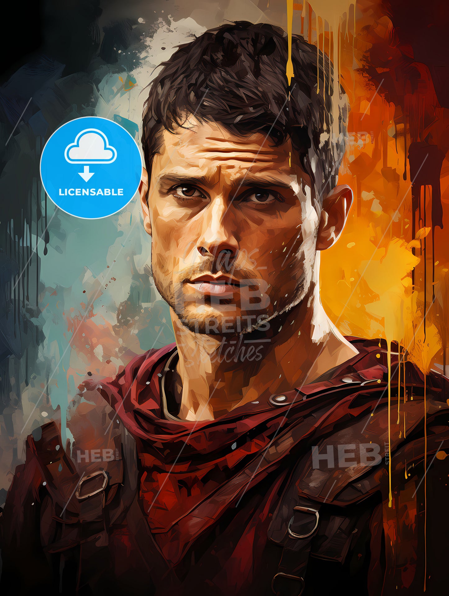Spartacus - A Man In A Red Shirt