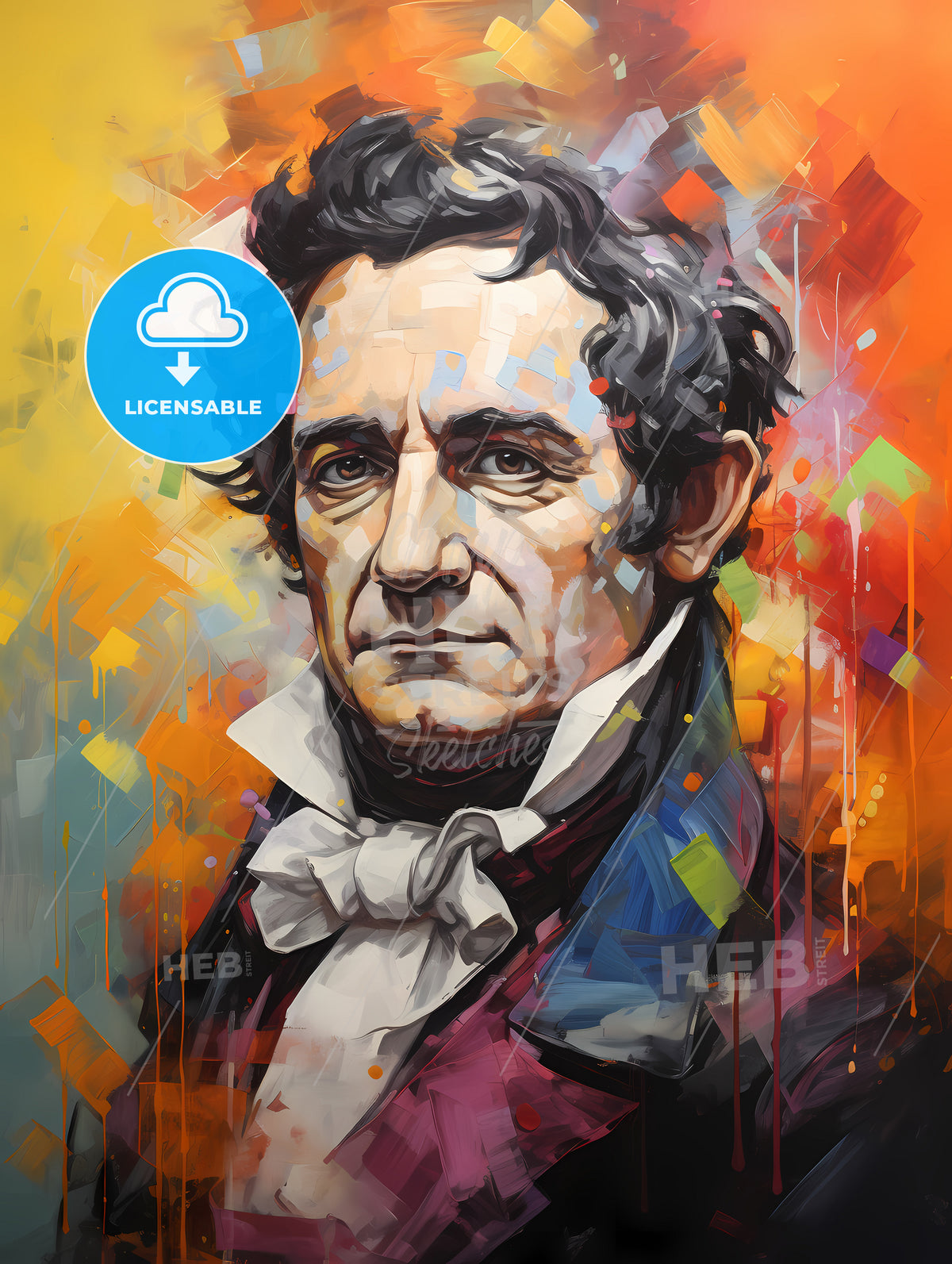 Washington Irving - A Painting Of A Man