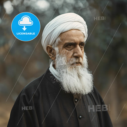 Abdu'l-Bahá, 1844 - 1921, Persian religious leader - A Man With A White Beard