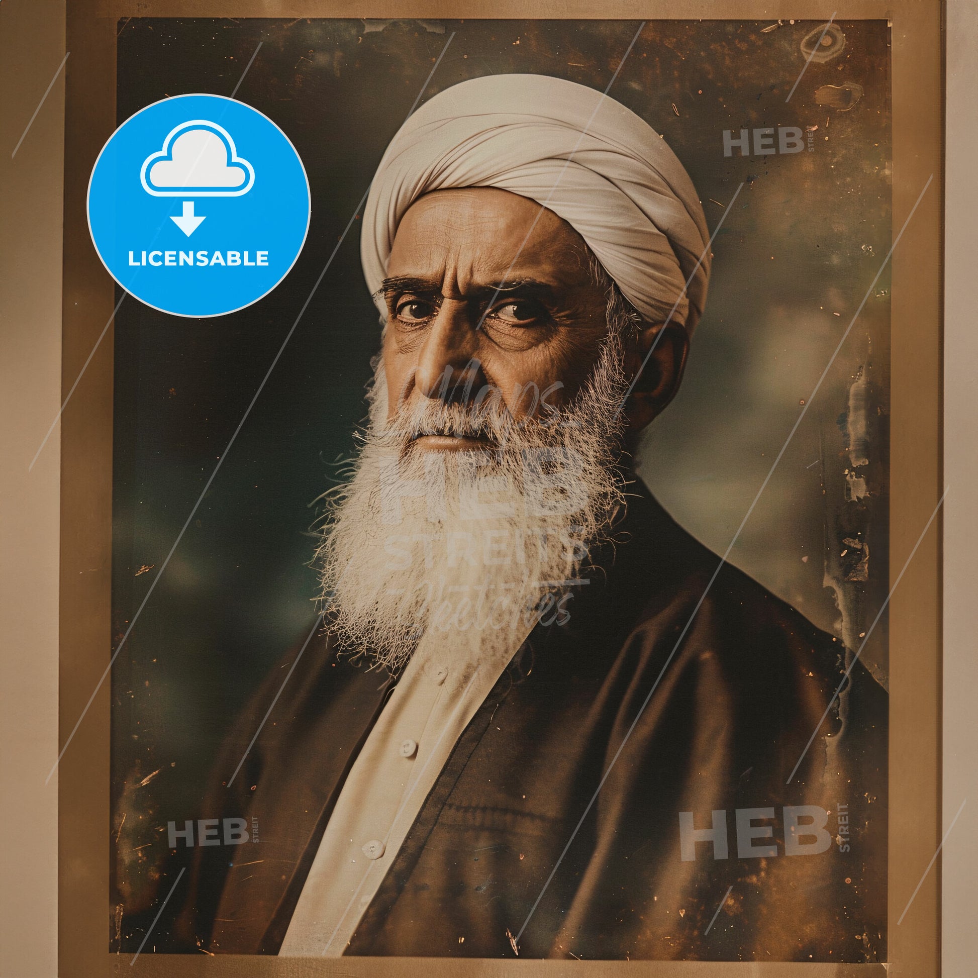 Abdu'l-Bahá, 1844 - 1921, Persian religious leader - A Man With A White Beard