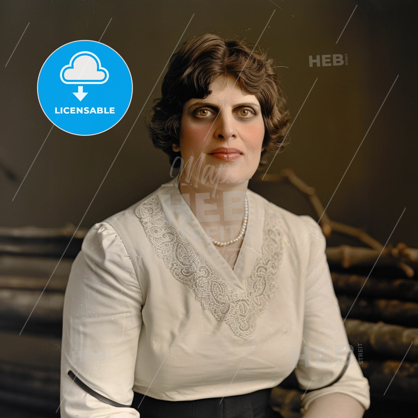 Aimee Semple McPherson, 1890 - 1944, American evangelist - A Woman In A White Blouse