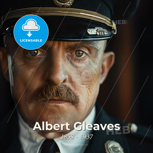 Albert Gleaves, 1858 - 1937, American Admiral - A Man In A Uniform Print Template