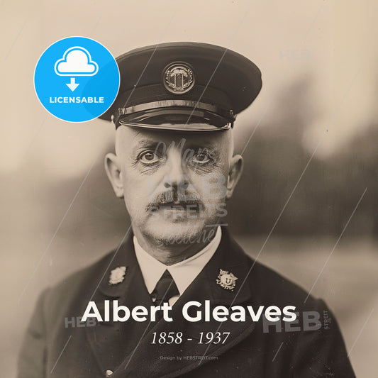 Albert Gleaves, 1858 - 1937, American Admiral - A Man In A Uniform Print Template