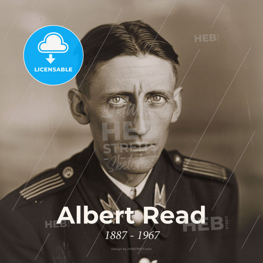 Albert Read, 1887 - 1967, American aviator - A Man In A Military Uniform Print Template