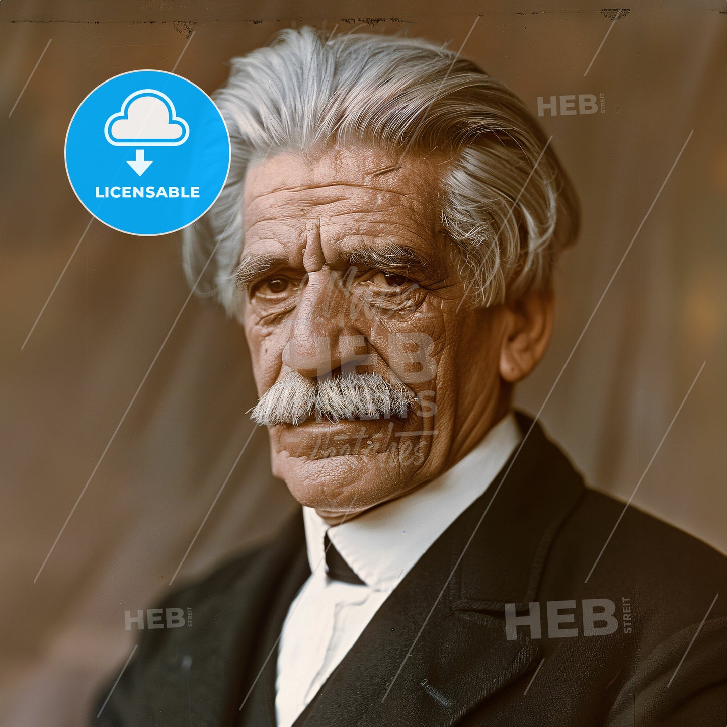 Albert Schweitzer, 1875 - 1965, German theologian and missionary - A Man With A Mustache