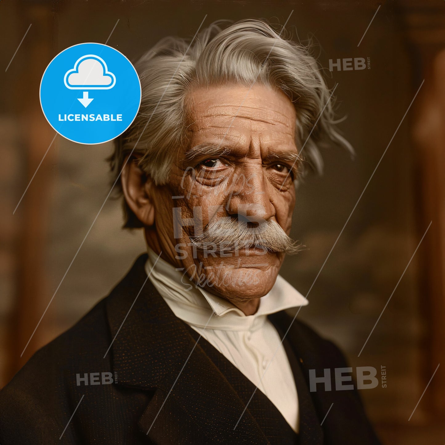 Albert Schweitzer, 1875 - 1965, German theologian and missionary - A Man With A Mustache And A Mustache