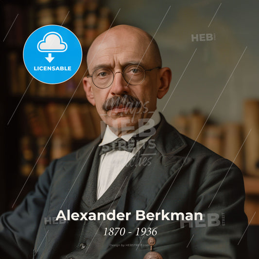 Alexander Berkman, 1870 - 1936, Russian-American anarchist - A Man In A Suit Print Template