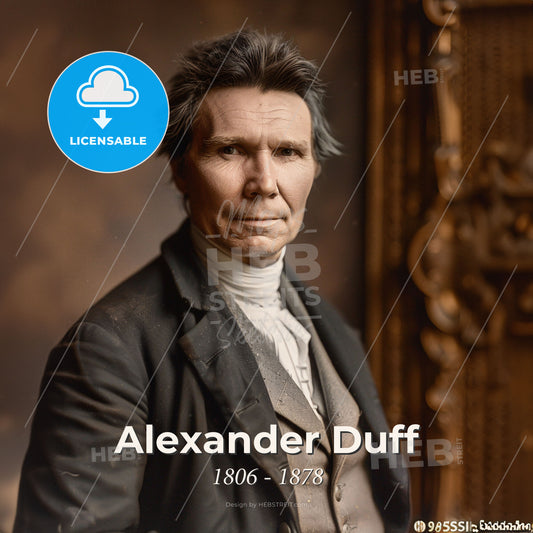 Alexander Duff, 1806 - 1878, Scottish missionary - A Man In A Suit Print Template