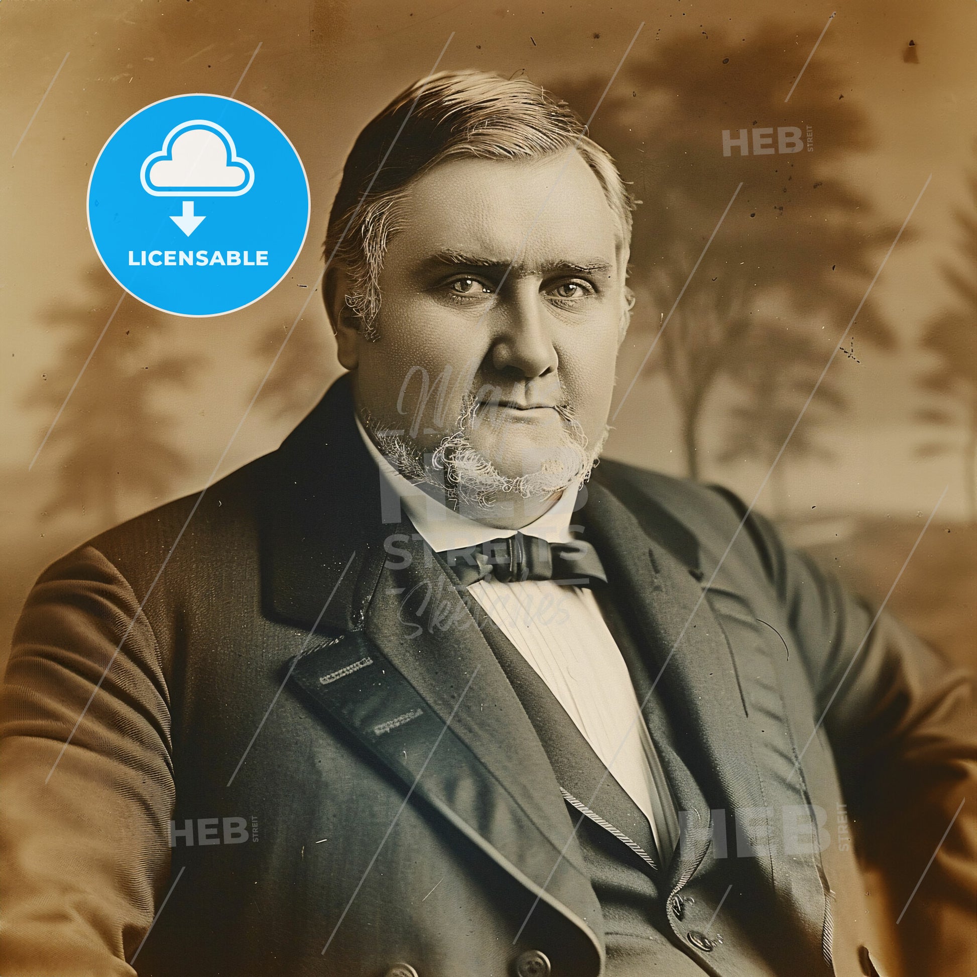 Alexander Mitchell, 1817 - 1887, Scottish-American railway financier - A Man In A Suit