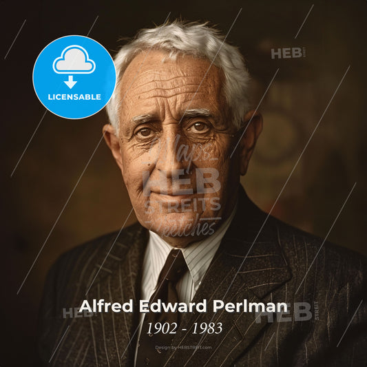 Alfred Edward Perlman, 1902 - 1983, American railway executive - A Man In A Suit And Tie Print Template