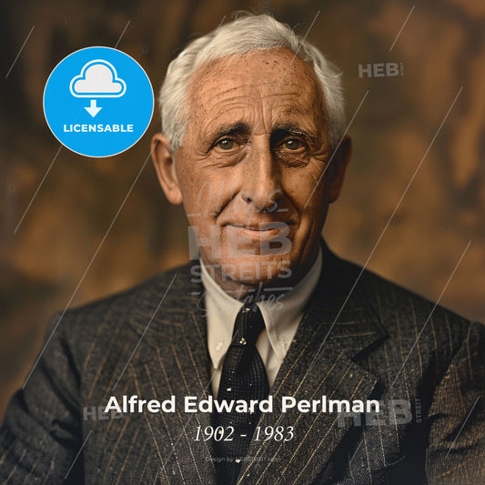 Alfred Edward Perlman, 1902 - 1983, American railway executive - A Man In A Suit And Tie Print Template