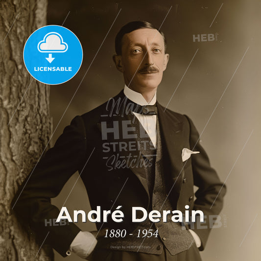 André Derain, 1880 - 1954, French painter - A Man In A Suit Print Template