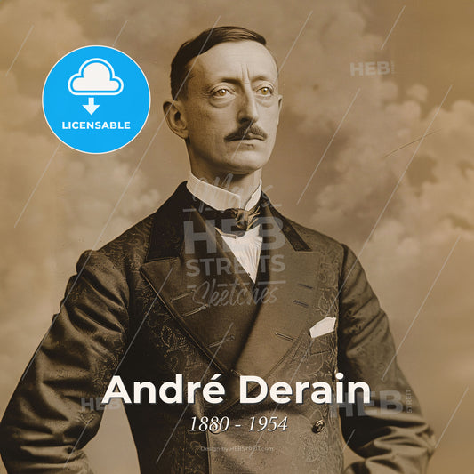 André Derain, 1880 - 1954, French painter - A Man In A Suit Print Template