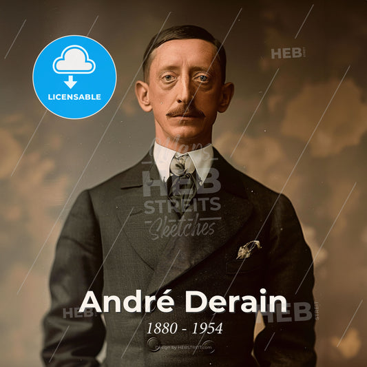 André Derain, 1880 - 1954, French painter - A Man In A Suit Print Template