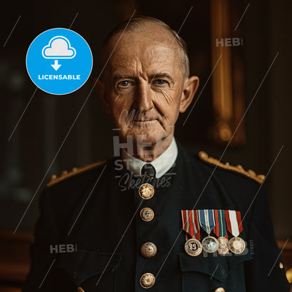 Andrew Cunningham, 1883 - 1963, British Admiral of the Fleet - A Man In A Military Uniform
