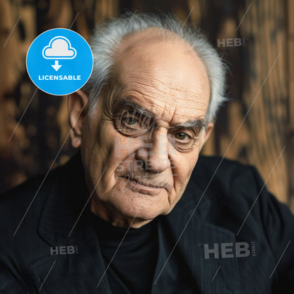 Angelo Pellegrini, 1904 - 1991, Italian-American food writer - A Man In A Black Suit