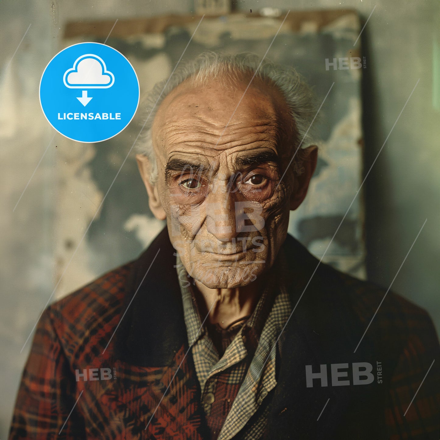 Balthus (Balthasar Klossowski), 1908 - 2001, Polish-French painter - An Old Man In Plaid Jacket