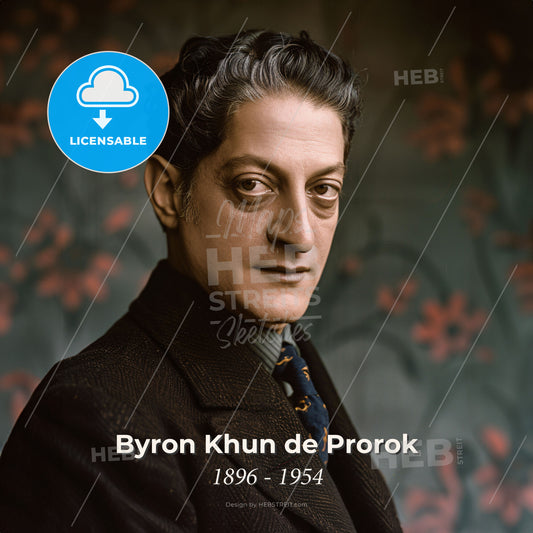 Byron Khun de Prorok, 1896 - 1954, American archaeologist - A Man In A Suit Print Template