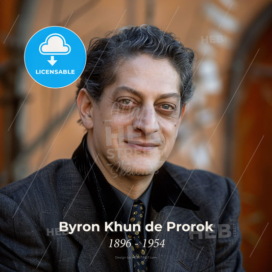 Byron Khun de Prorok, 1896 - 1954, American archaeologist - A Man In A Suit Print Template