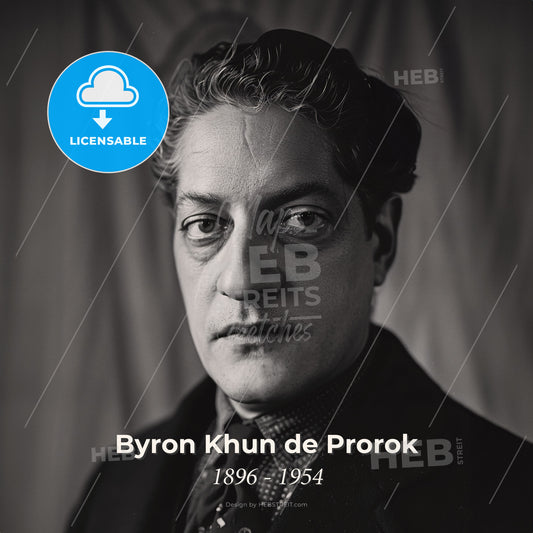 Byron Khun de Prorok, 1896 - 1954, American archaeologist - A Man In A Suit Print Template