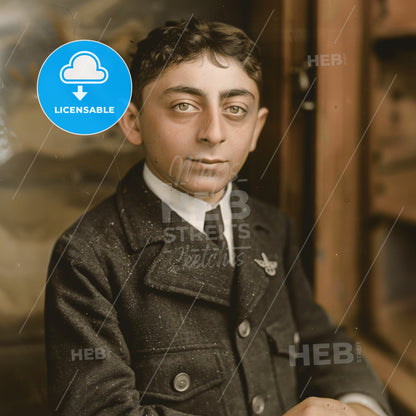 Celestin Freinet, 1896 - 1966, French educator - A Boy In A Suit