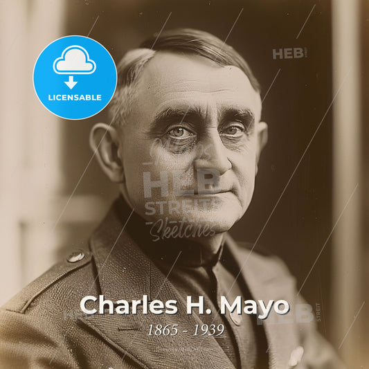 Charles H. Mayo, 1865 - 1939, American surgeon - A Man In Military Uniform Print Template