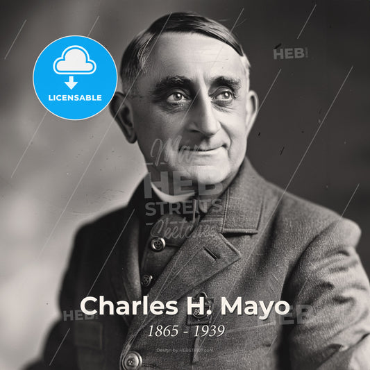 Charles H. Mayo, 1865 - 1939, American surgeon - A Man In A Suit Print Template