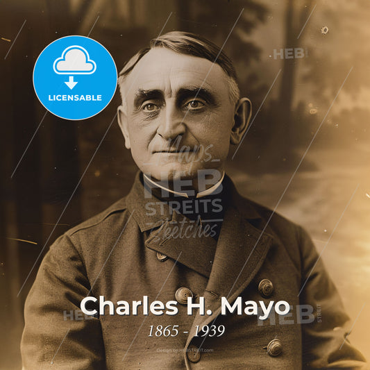 Charles H. Mayo, 1865 - 1939, American surgeon - A Man In A Military Uniform Print Template