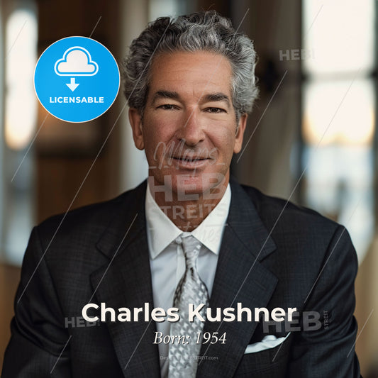 Charles Kushner, Born: 1954, American real estate developer - A Man In A Suit Print Template