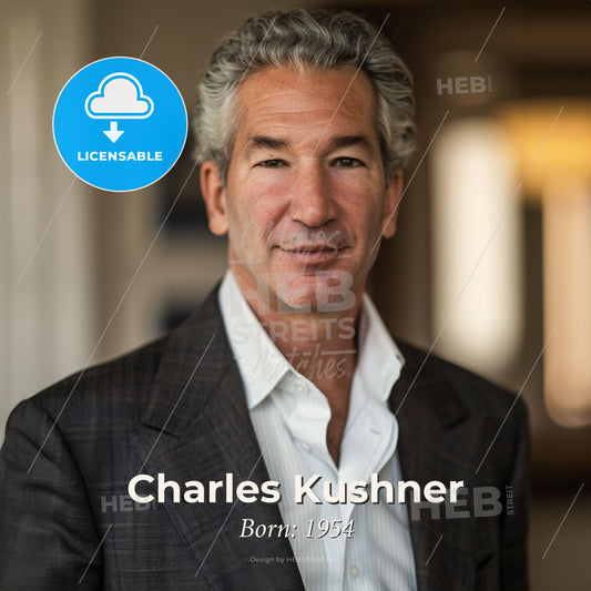 Charles Kushner, Born: 1954, American real estate developer - A Man In A Suit Print Template
