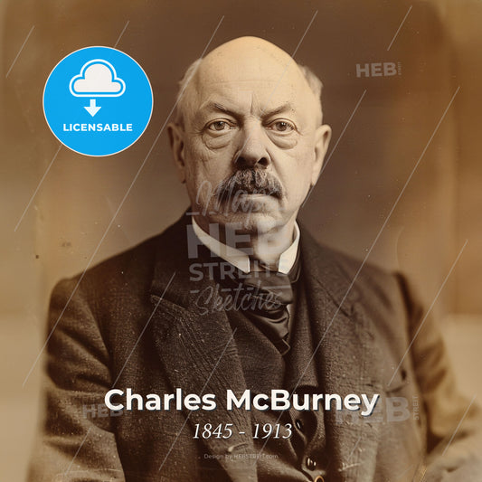 Charles McBurney, 1845 - 1913, American surgeon - A Man In A Suit Print Template