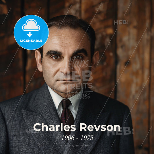 Charles Revson, 1906 - 1975, American businessman - A Man In A Suit Print Template