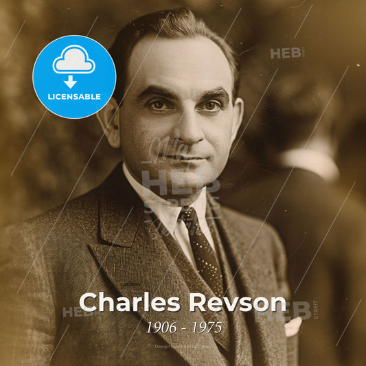 Charles Revson, 1906 - 1975, American businessman - A Man In A Suit And Tie Print Template
