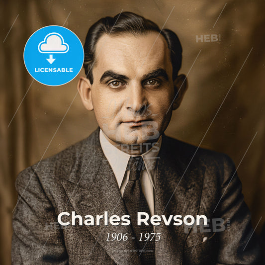 Charles Revson, 1906 - 1975, American businessman - A Man In A Suit And Tie Print Template