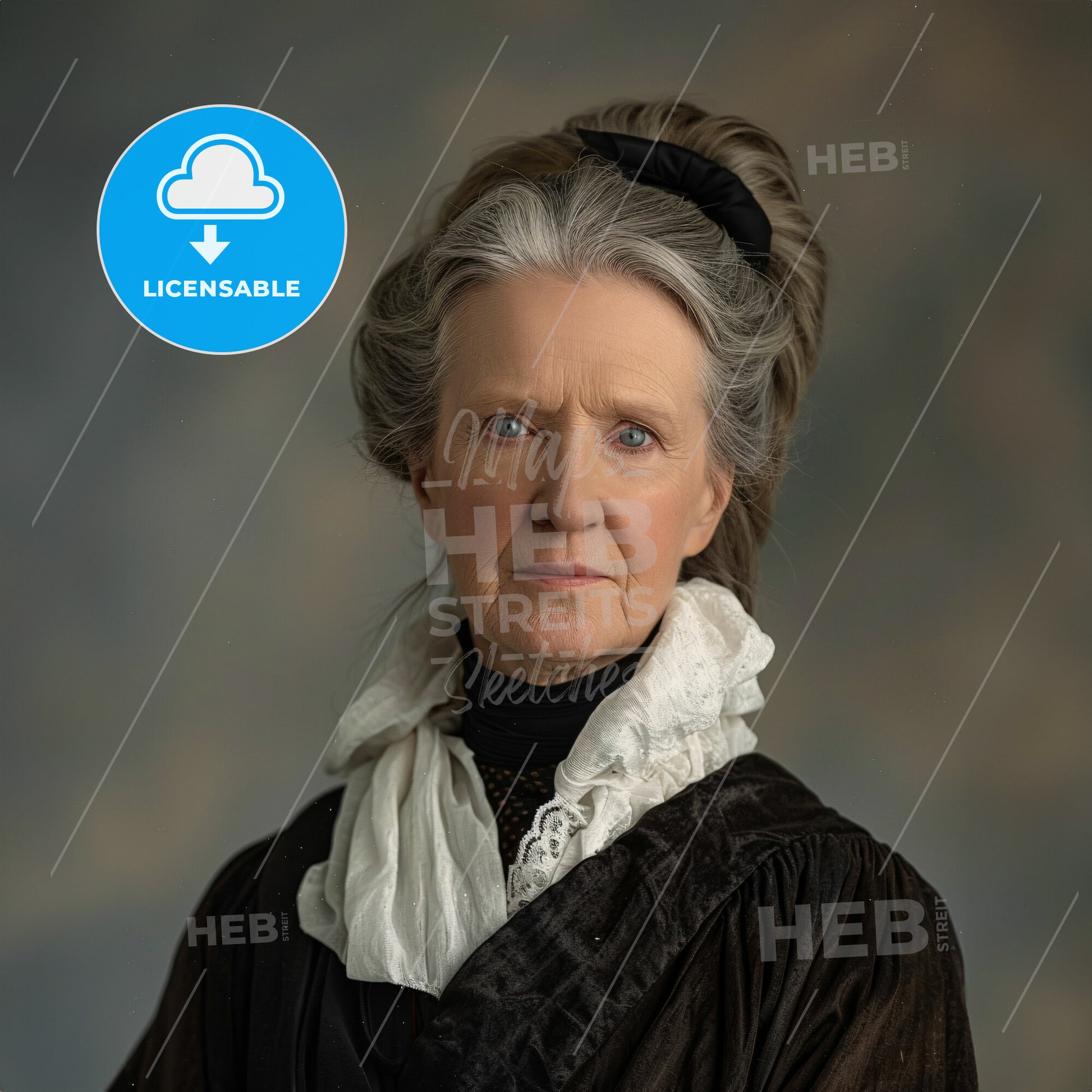 Charlotte Despard, 1844 - 1939, British educator and activist - A Woman In A Black Dress