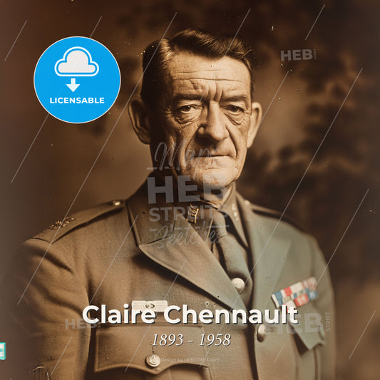 Claire Chennault, 1893 - 1958, American General - A Man In A Military Uniform Print Template