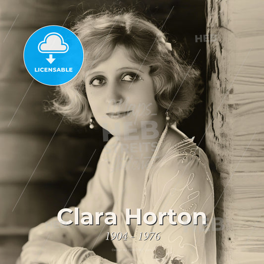 Clara Horton, 1904 - 1976, American actress - A Woman Leaning Against A Wall Print Template