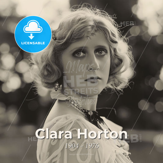 Clara Horton, 1904 - 1976, American actress - A Woman With Short Blonde Hair Print Template