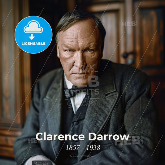 Clarence Darrow, 1857 - 1938, American lawyer - A Man In A Suit Print Template