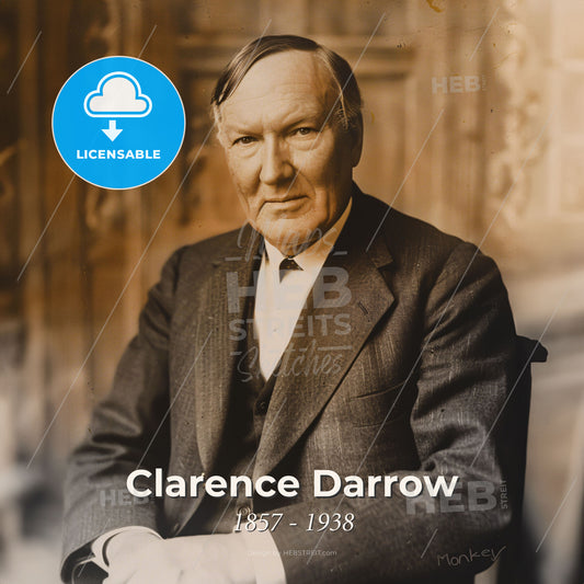 Clarence Darrow, 1857 - 1938, American lawyer - A Man In A Suit Print Template